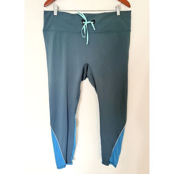 Fabletics Motion365 Stride 9 Storm Slate Ocean Eyes High-Waisted Legging Sz 3X - Picture 2 of 12